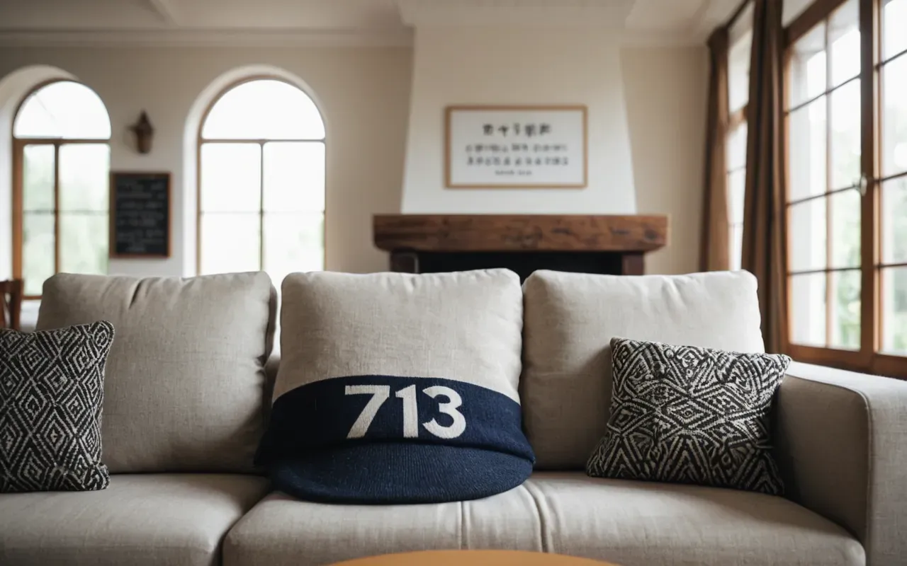 huzurlu şifa ortamı A person sitting on a comfortable modern sofa in a bright living room with large windows and soft natural light illuminating the space creating a calm and peaceful atmosphere